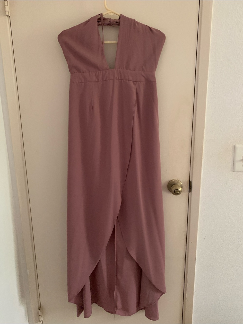 Women’s Dusty Rose Halter Dress